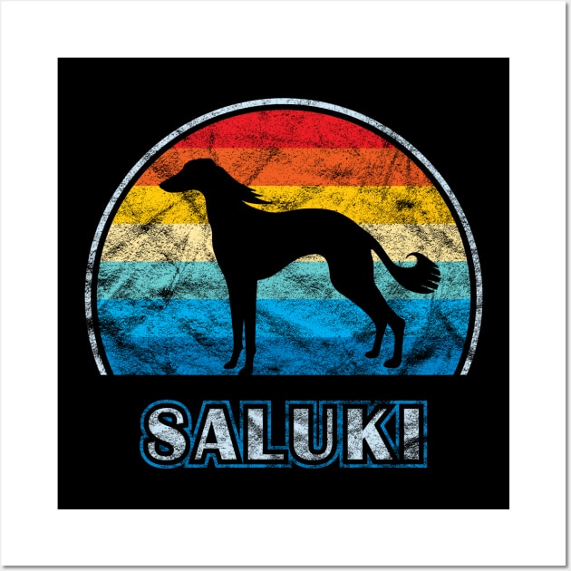 Saluki Vintage Design Dog Wall Art by millersye